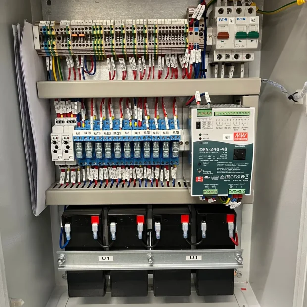 Control panel built and tested at the ROEL workshop in Slovakia