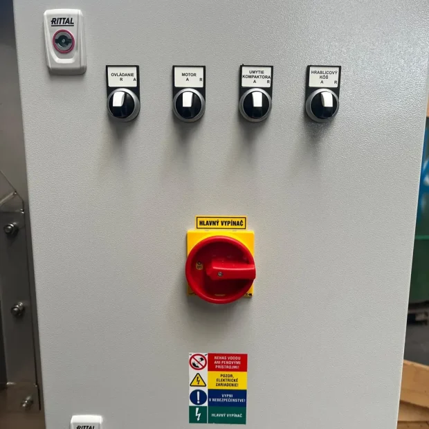 RM-MP measurement and control panel for the Plavecký Mikuláš wastewater plant