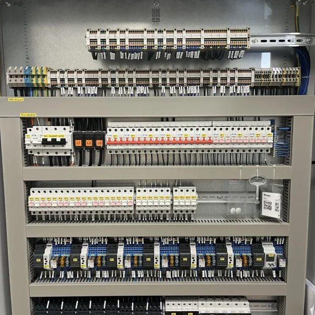 Industrial control panel for the RONA glassworks in Lednické Rovne